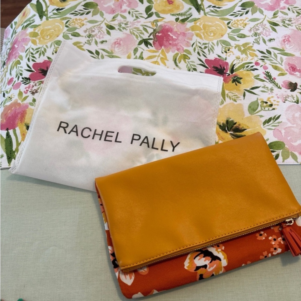 Rachel Pally Mustard and Floral Clutch
